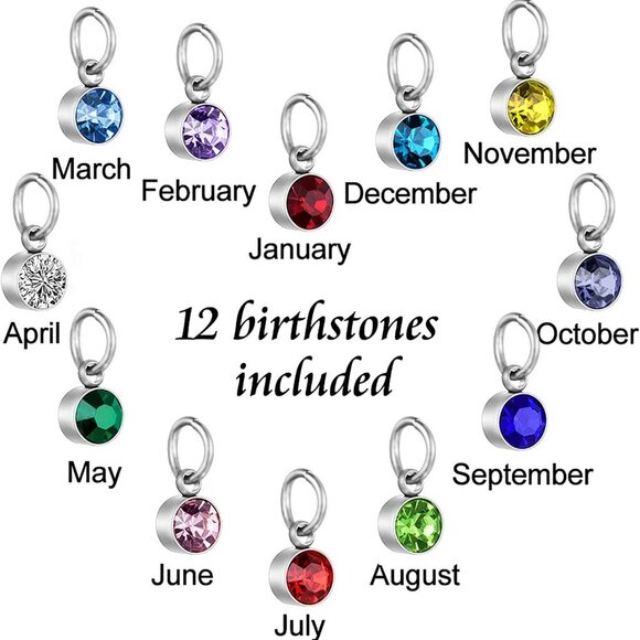 Heart Urn Necklace for Ashes Birthstones Cremation Jewelry for Ashes Stainless S - Picture 4 of 7